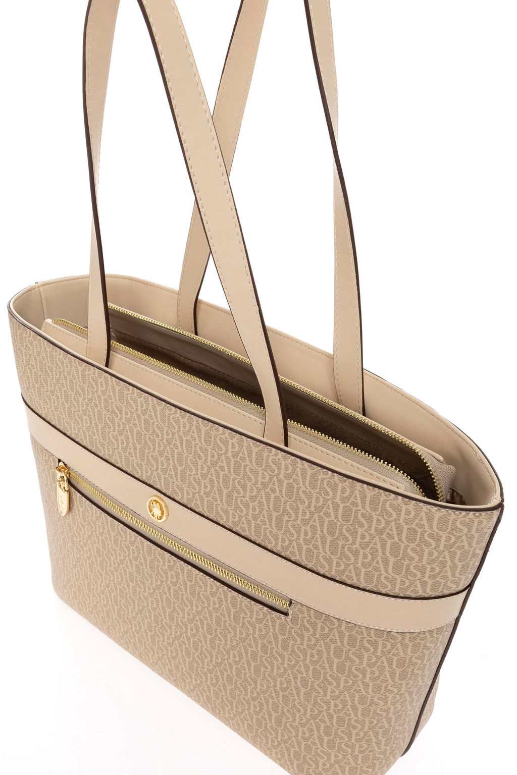 U. S. Polo Assn Женская бежевая сумка через плечо - U.s. polo assn фото 4