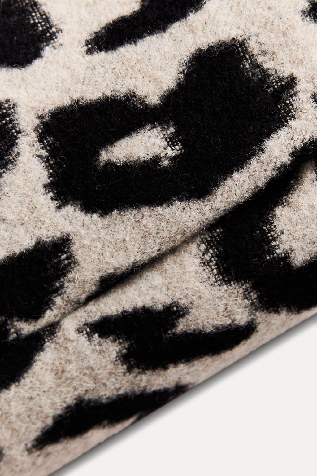 ZW COLLECTION WOOL SCARF COAT - Zara фото 7