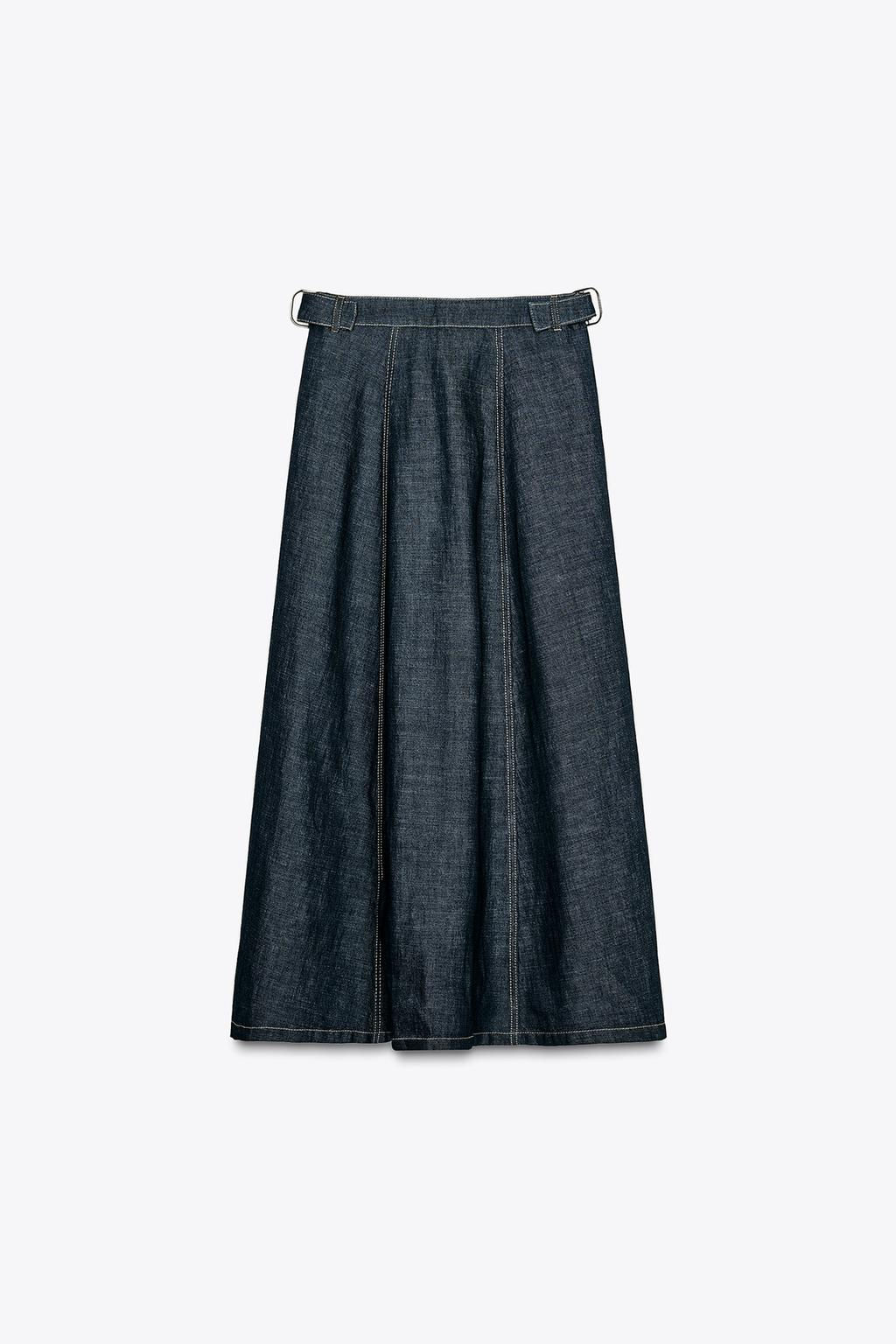 MIDI SKIRT WITH BUCKLES - Zara фото 5