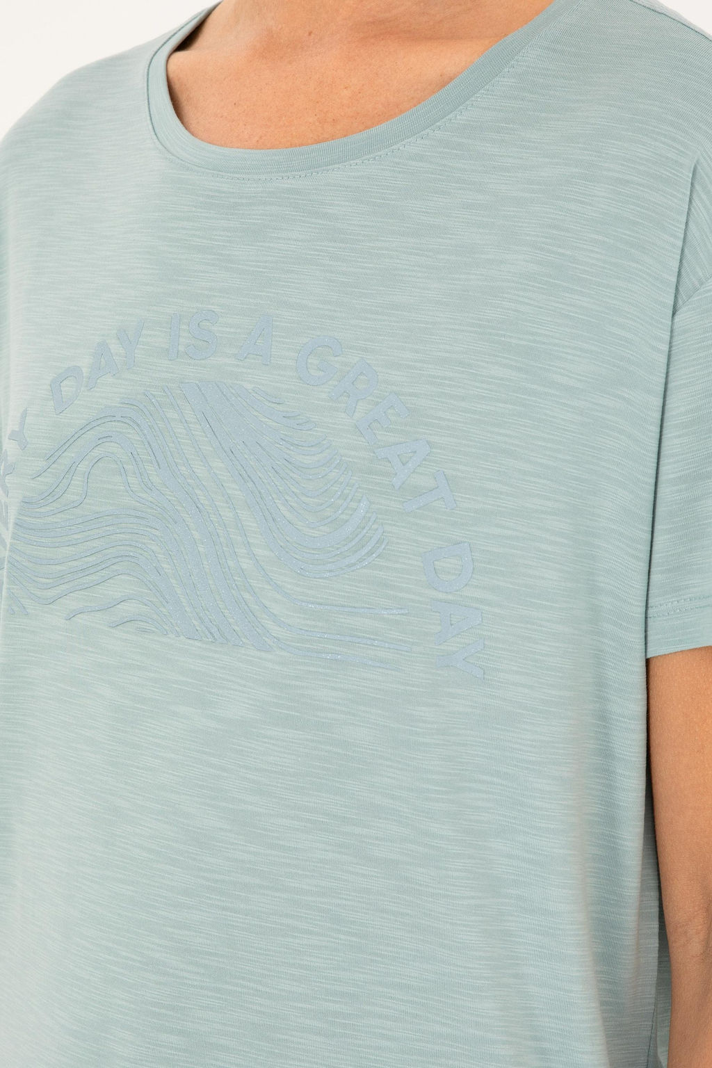 U. S. Polo Assn / Женская зеленая футболка с круглым вырезом - U.s. polo assn фото 7