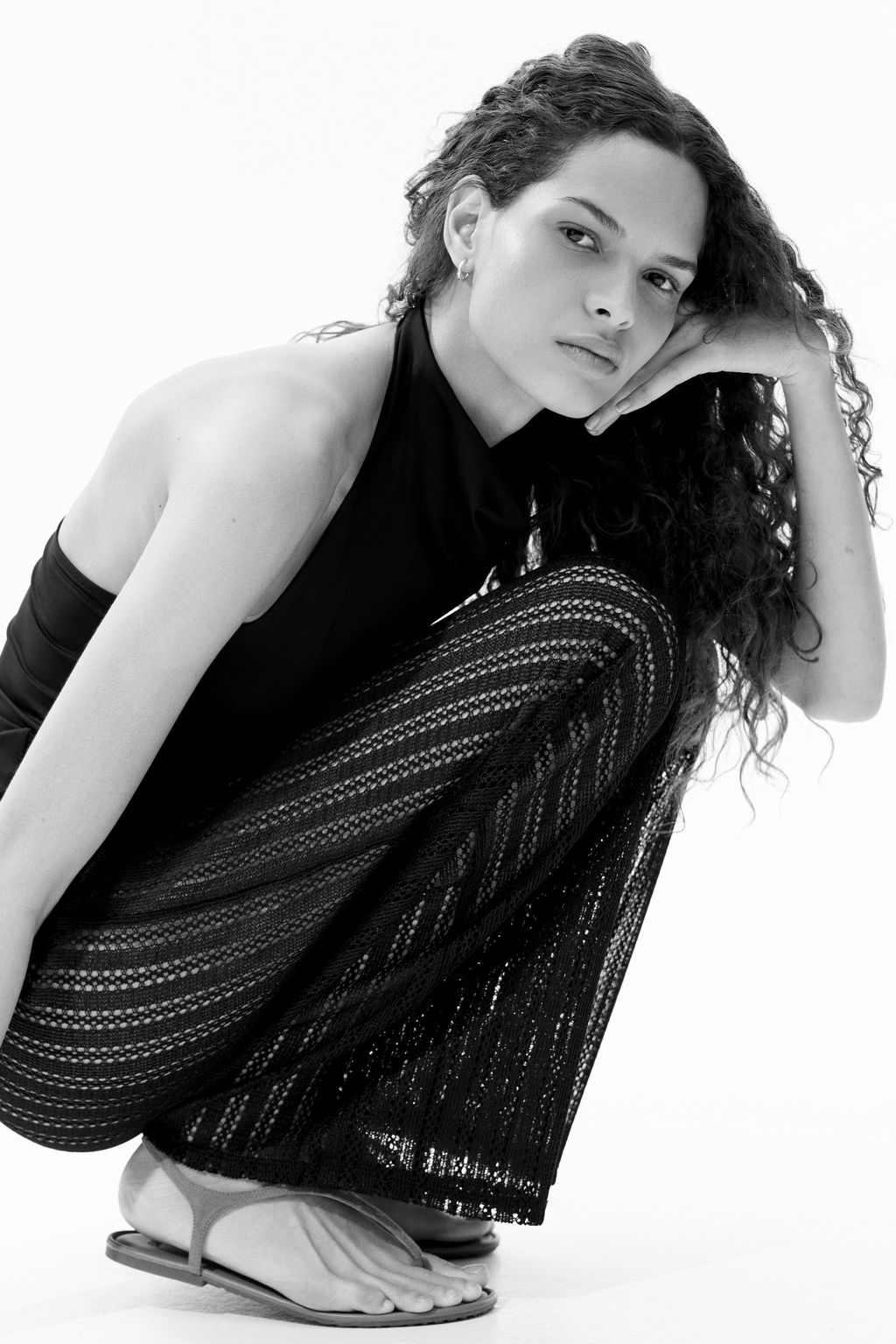 Pantal?n ancho en punto calado - H&m фото 4