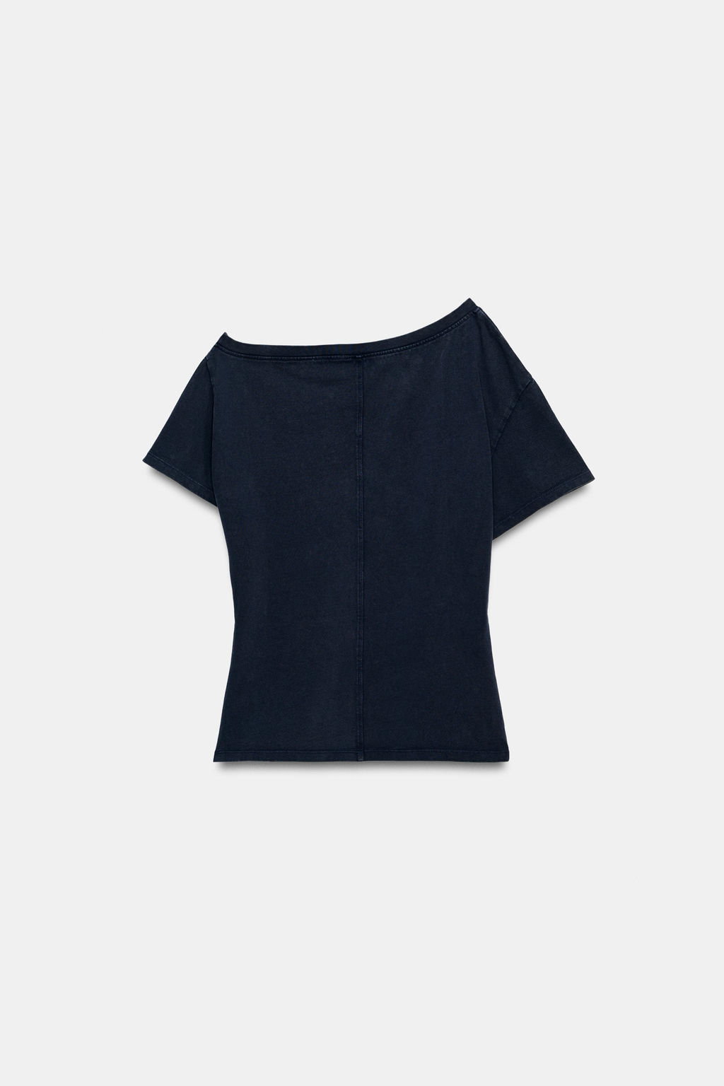 CAMISETA HEAVY COTTON MANGA CORTA / Marino - Zara фото 6