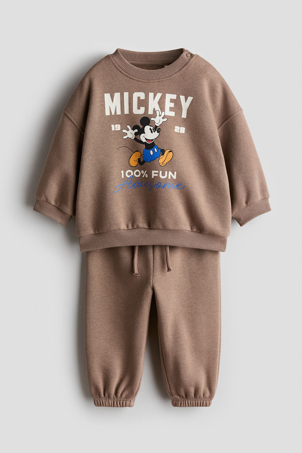 Conjunto estampado de 2 piezas en tejido sudadera