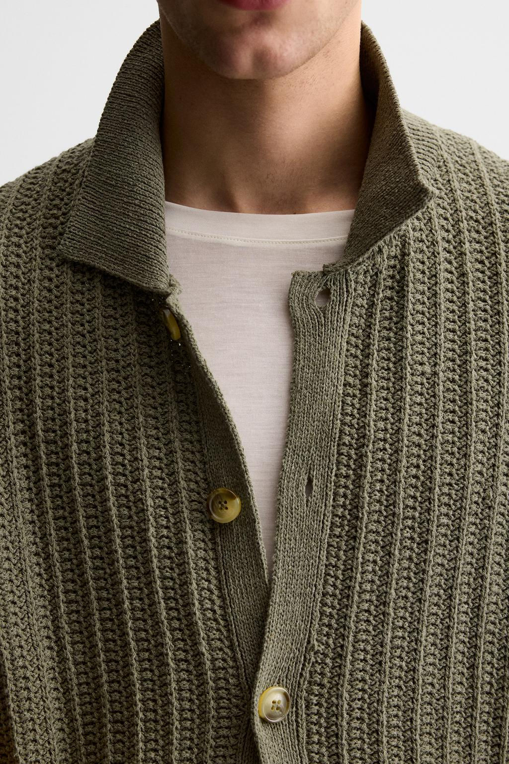 TEXTURED KNIT SHIRT - Zara фото 6