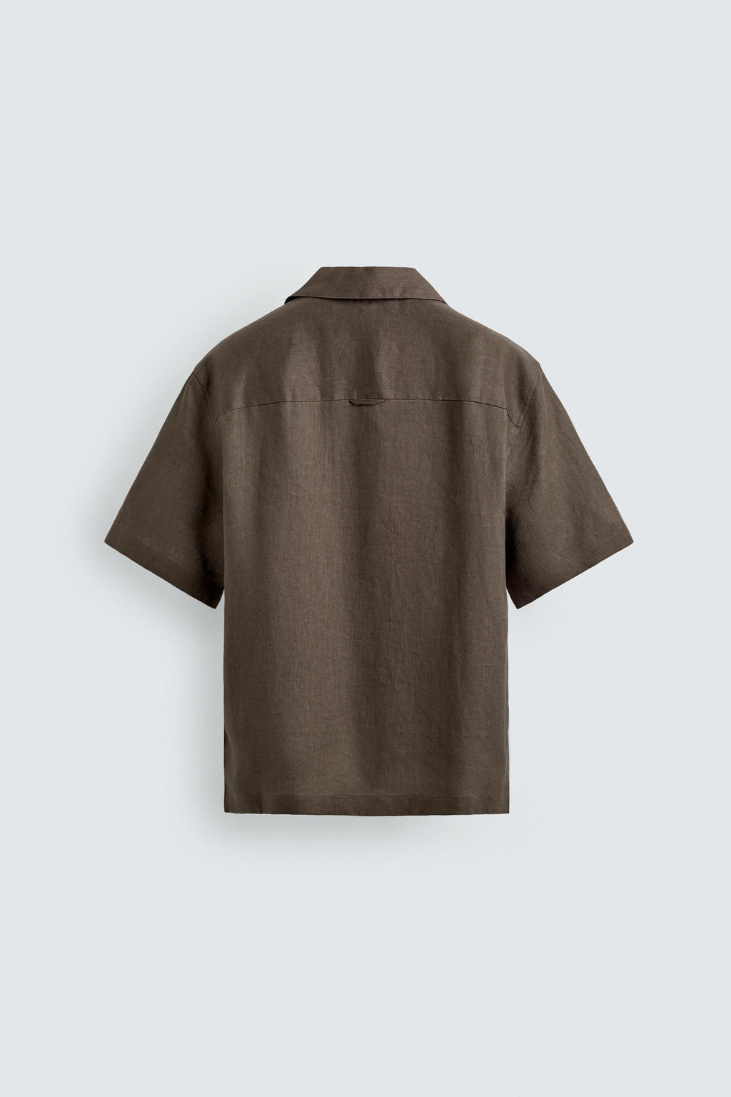 CAMISA RELAXED FIT 100% LINO / Marr?n / Topo - Zara фото 7