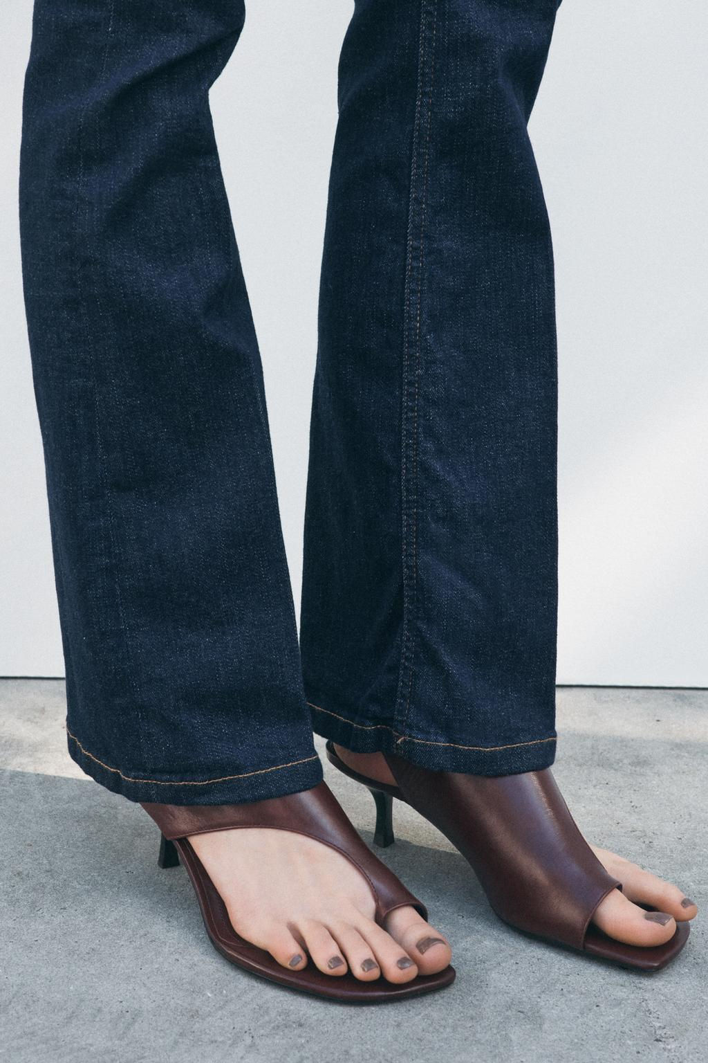 ZW COLLECTION BOOTCUT FULL LENGTH MID-WAIST JEANS - Zara фото 9