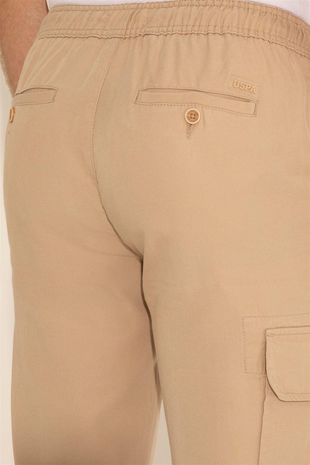 U. S. Polo Assn / Мужские брюки песочного цвета из парусины - U.s. polo assn фото 6