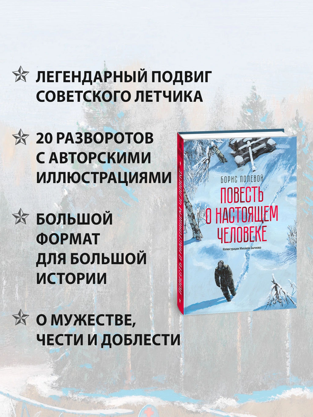 Повесть о настоящем человеке (с иллюстрациями Бычкова). Полевой Б. - Азбука фото 8