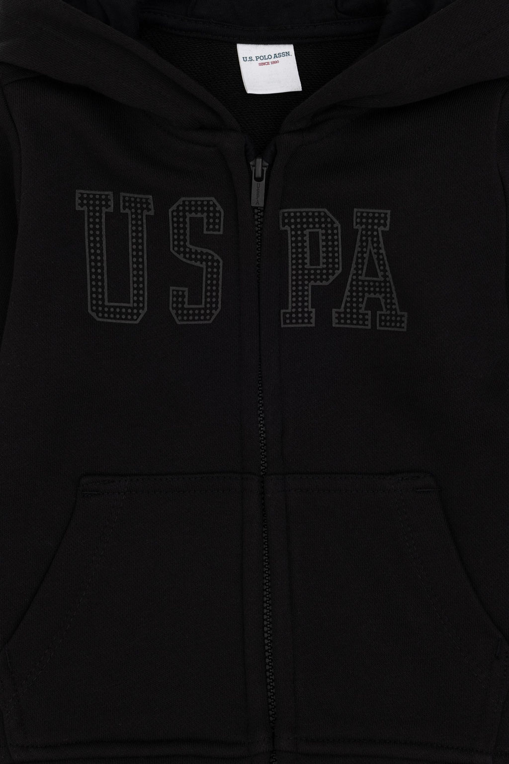 Черный базовый свитшот для девочек - U.s. polo assn фото 3