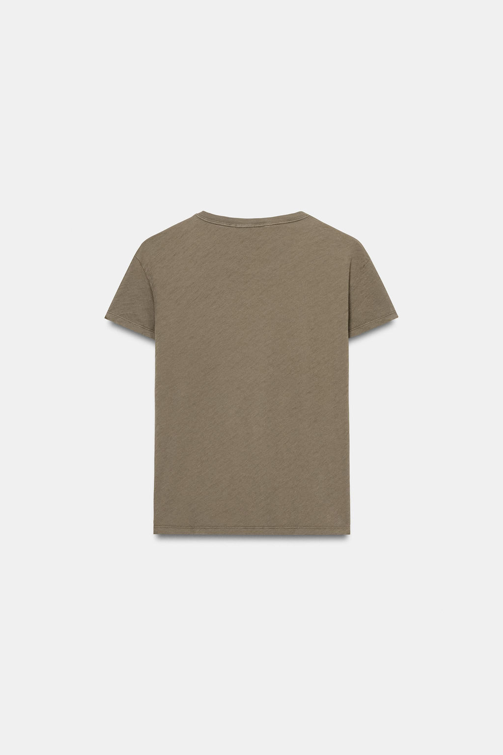 CAMISETA ROTOS MANGA CORTA / Khaki - Zara фото 5