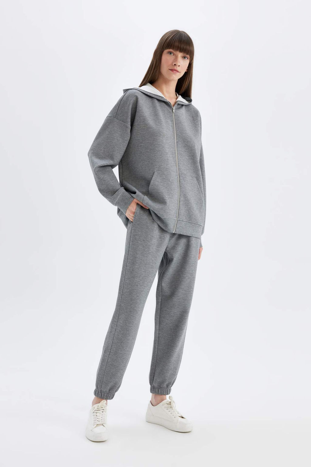 Standart Fit Jogger Esofman Alt? Beli Pacas? Lastikli Cepli Skuba Dalg?c Kumas - Defacto фото 2