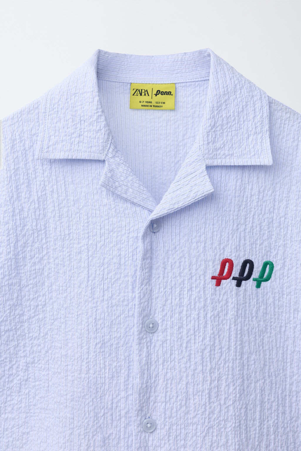 CAMISA TEXTURA RAYAS PENN  / Azul claro - Zara фото 3