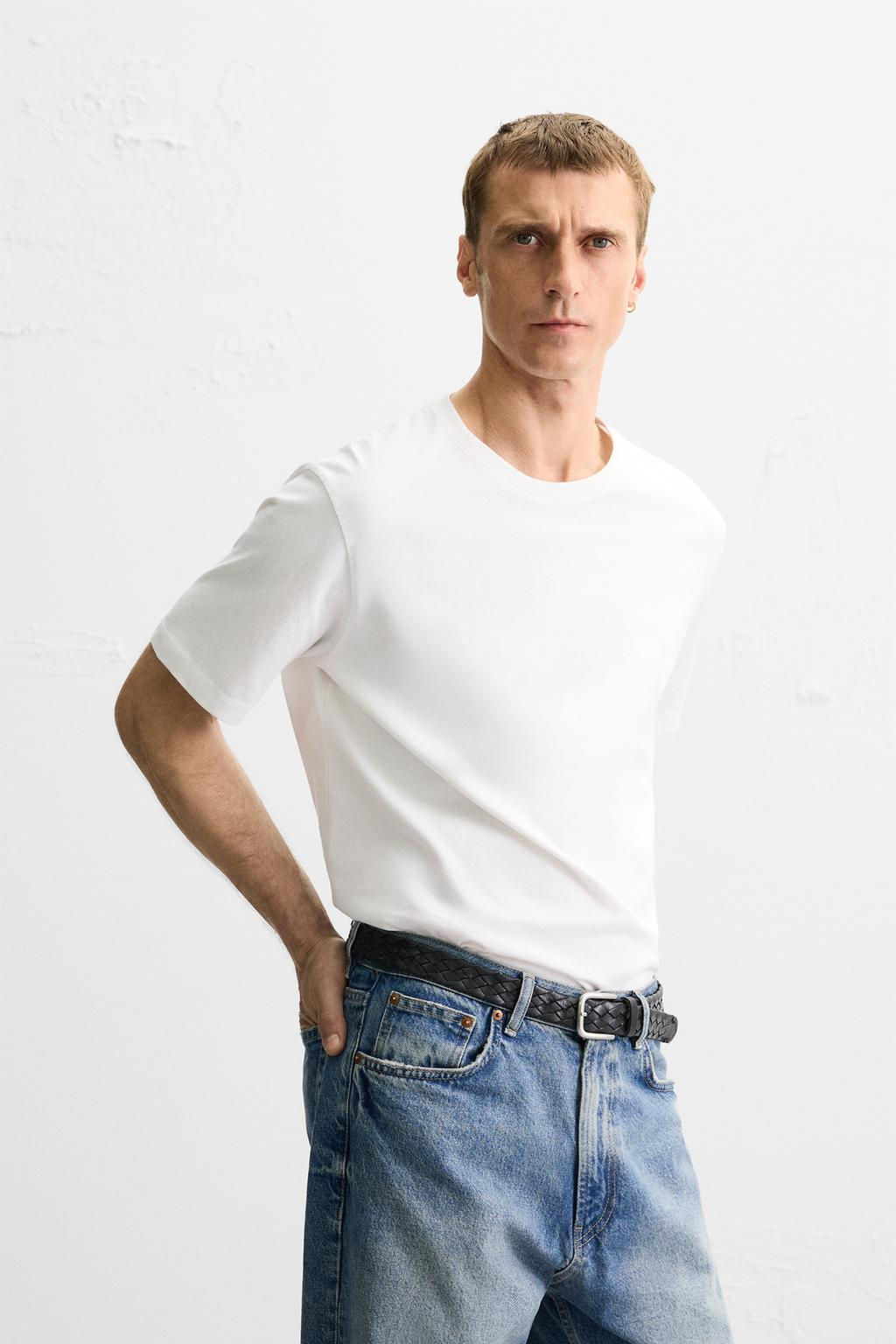 BASIC MEDIUM WEIGHT T-SHIRT - Zara фото 3