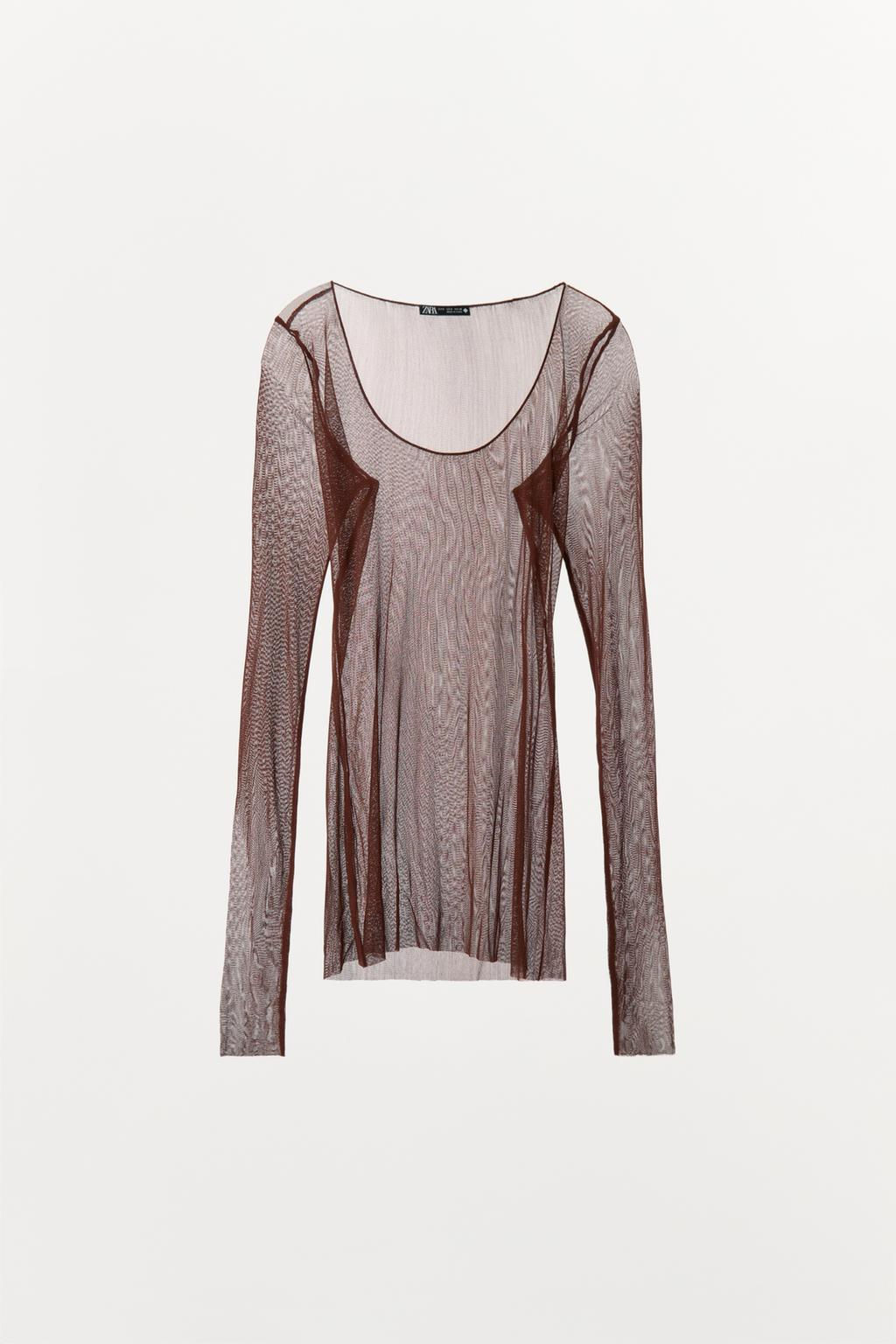 100% SILK T-SHIRT - Zara фото 12