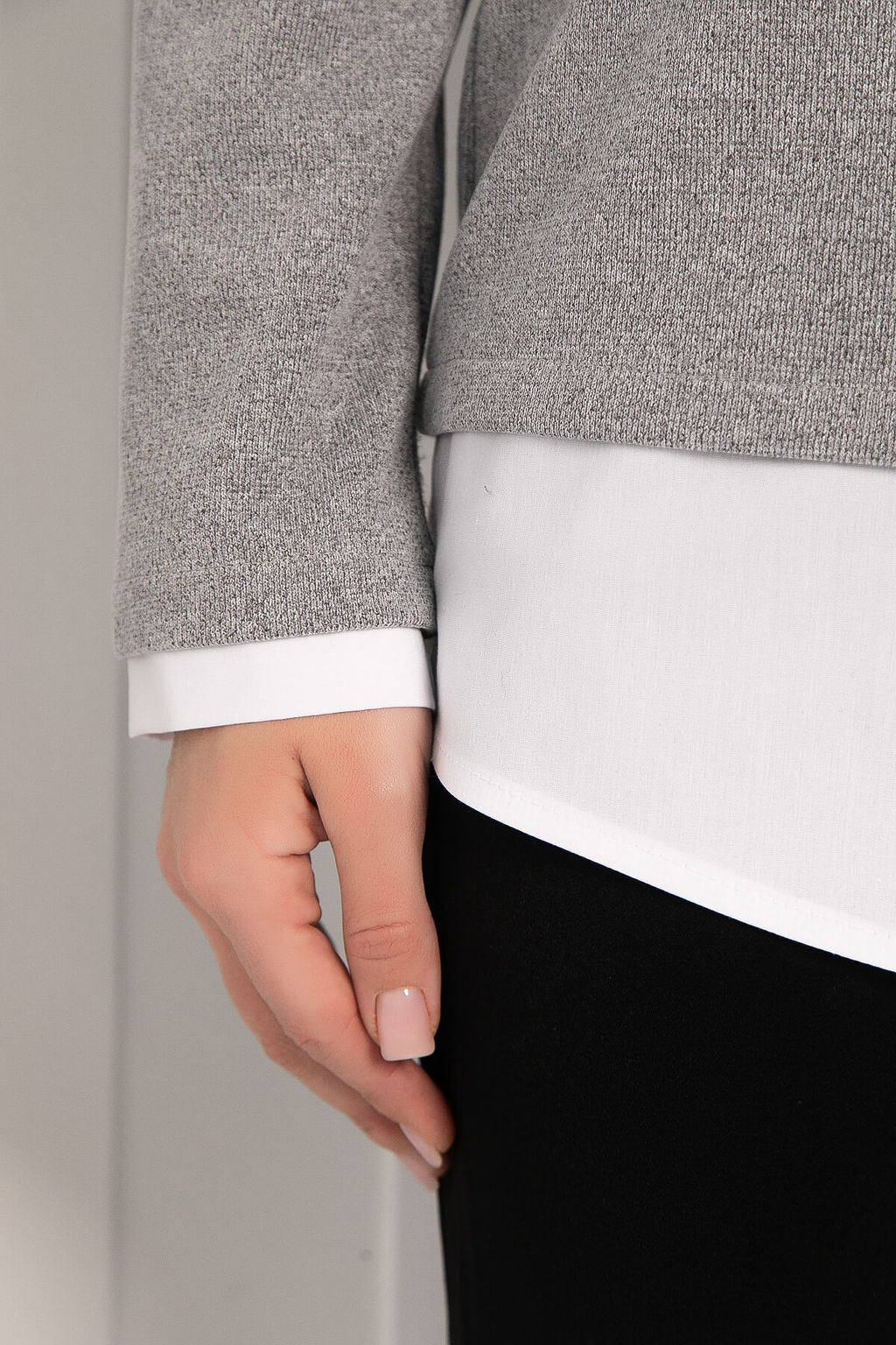 Пуловер На высоте (светло-серый) Б12757-12М - Lt collection фото 3