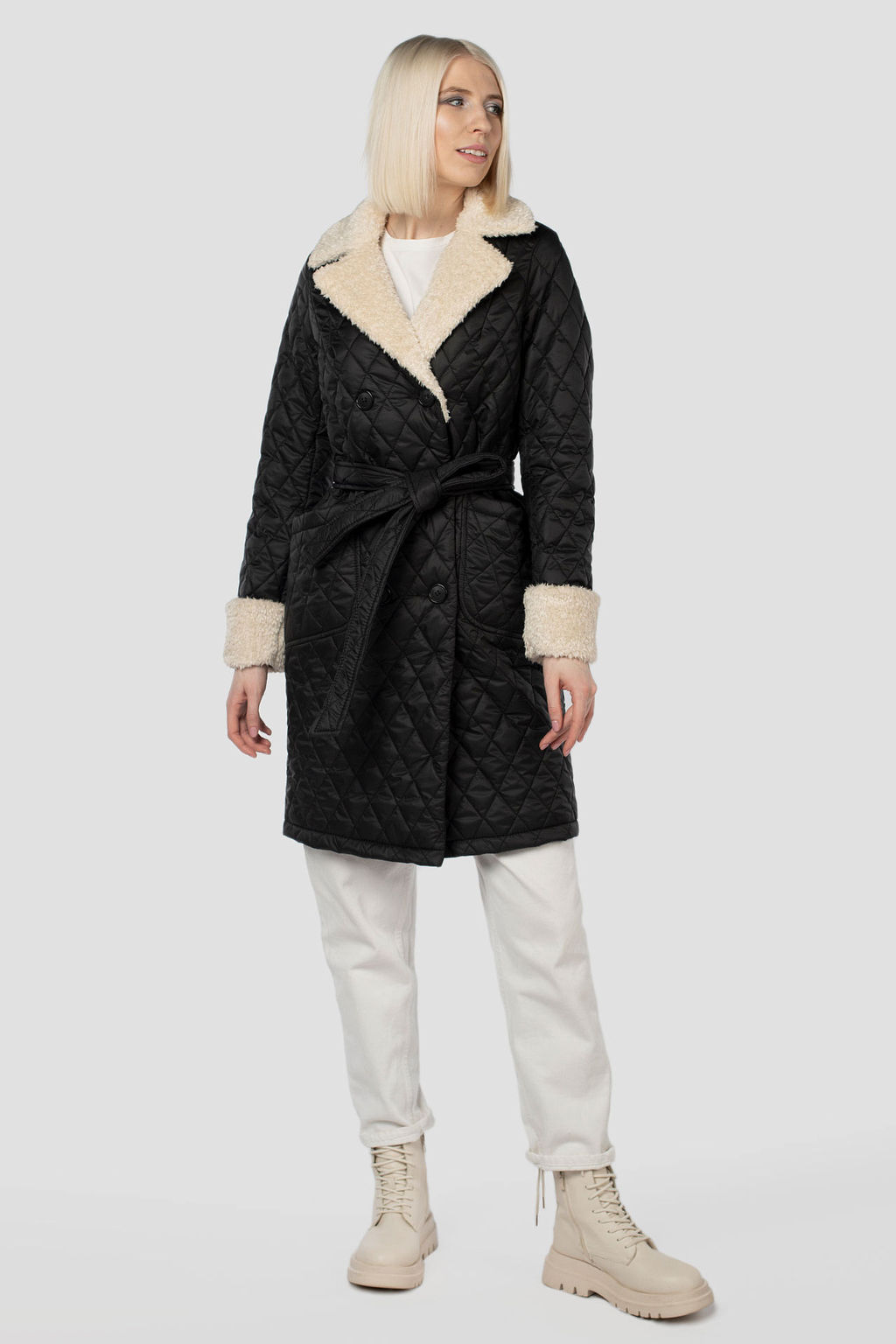 Пальто плащевка+ Утеплитель: Синтепон 150 г/м демисезонное - El podio фото 3