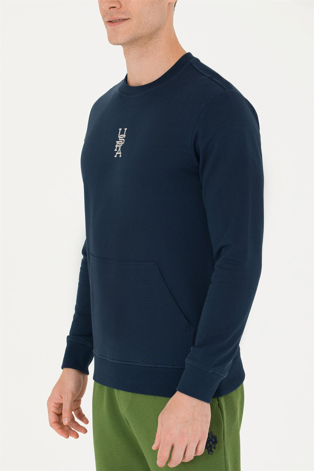 U. S. Polo Assn Мужской темно-синий свитшот с круглым вырезом - U.s. polo assn фото 6