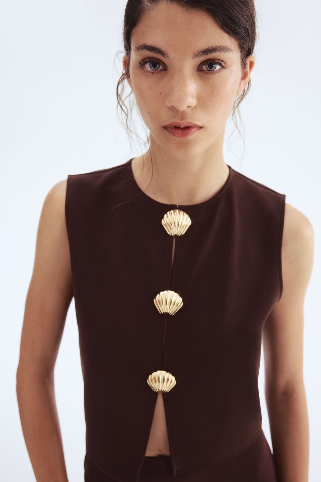 Top con botones decorativos - H&m фото 3