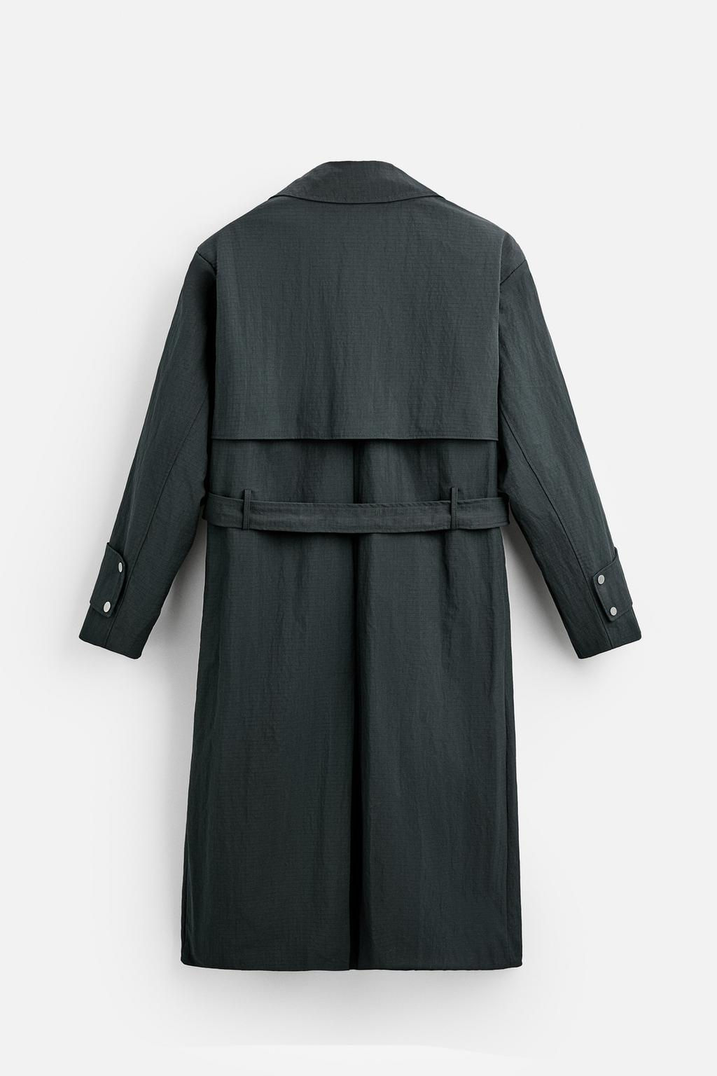 TECHNICAL RELAXED FIT TRENCH COAT - Zara фото 7