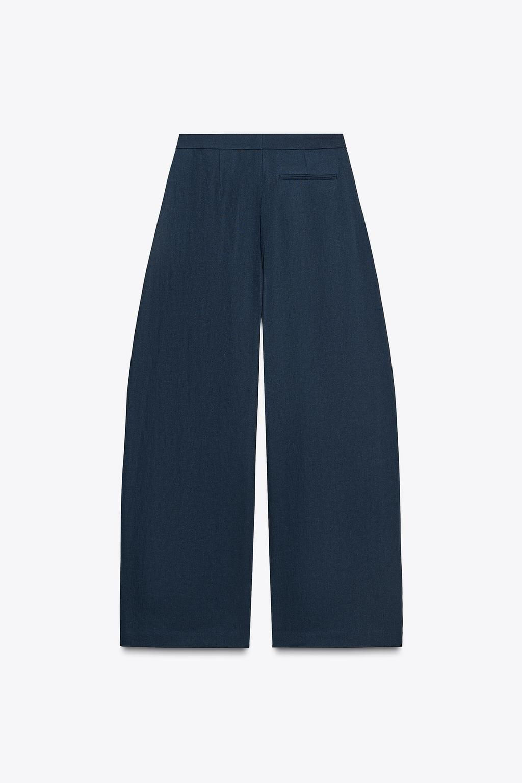 ZW COLLECTION LINEN BALLOON TROUSERS - Zara фото 8