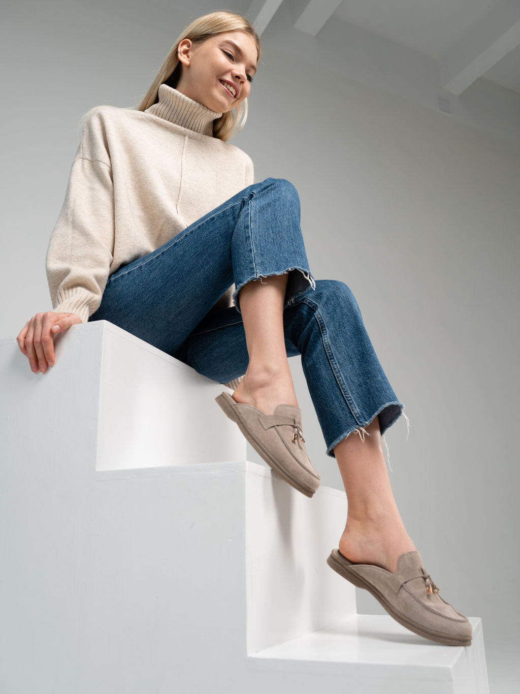 Мюли 1070.2614be.Бежевый ибица - Edart фото 142