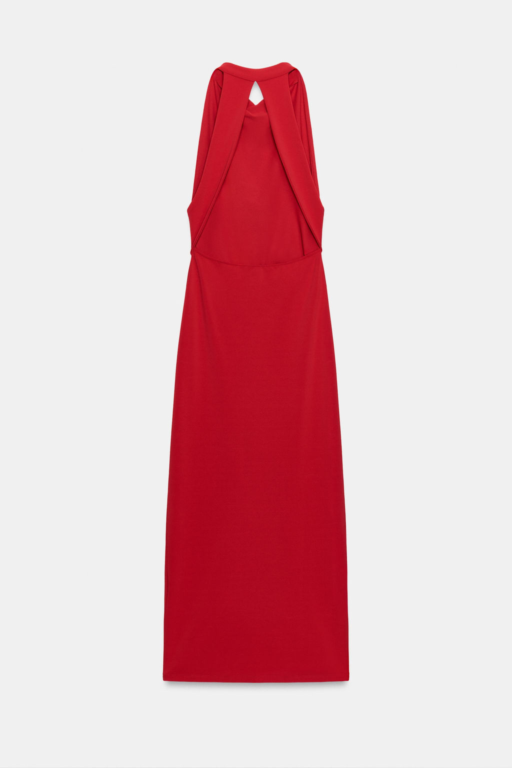 VESTIDO LARGO HALTER / Rojo - Zara фото 8