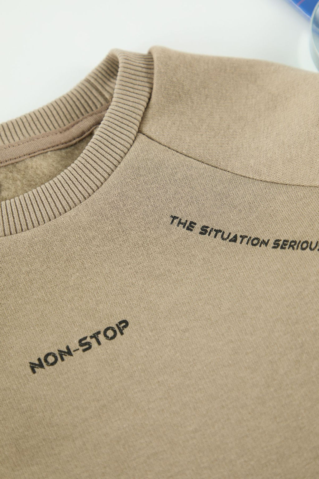 Vizon Erkek Cocuk Baba-Ogul Slogan Orme Sweatshirt TKDAW25SW00060 - Trendyolmilla фото 3