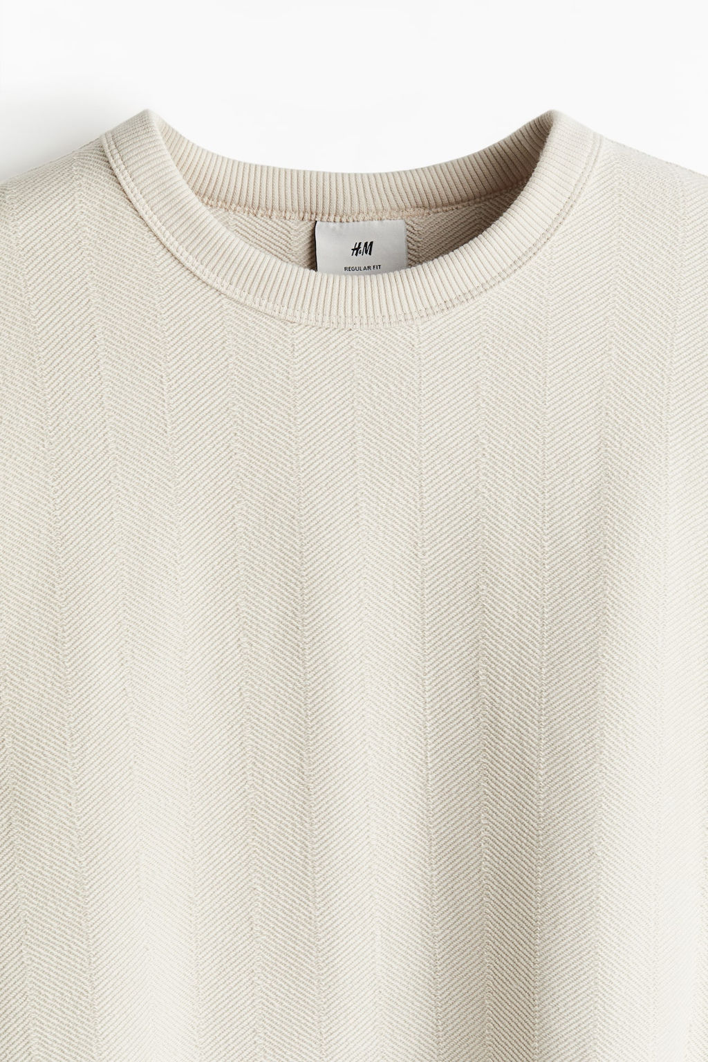 Sudadera con diseno de espiguilla Regular Fit - H&m фото 7