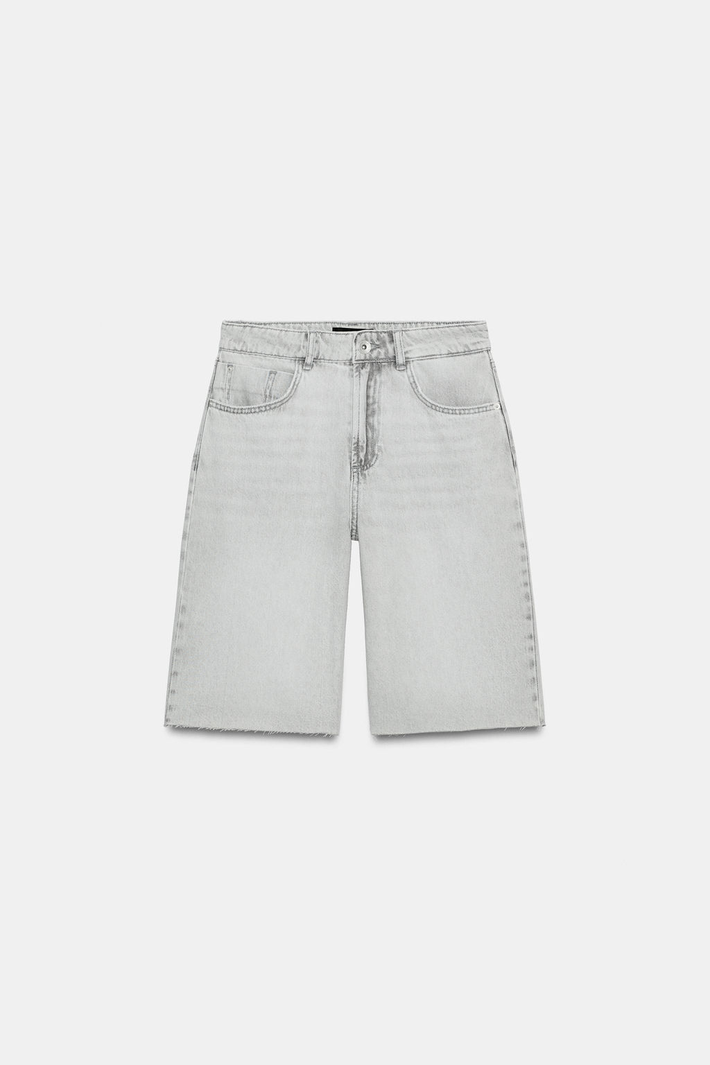 SHORTS Z1975 DENIM TIRO MEDIO / Gris claro - Zara фото 3