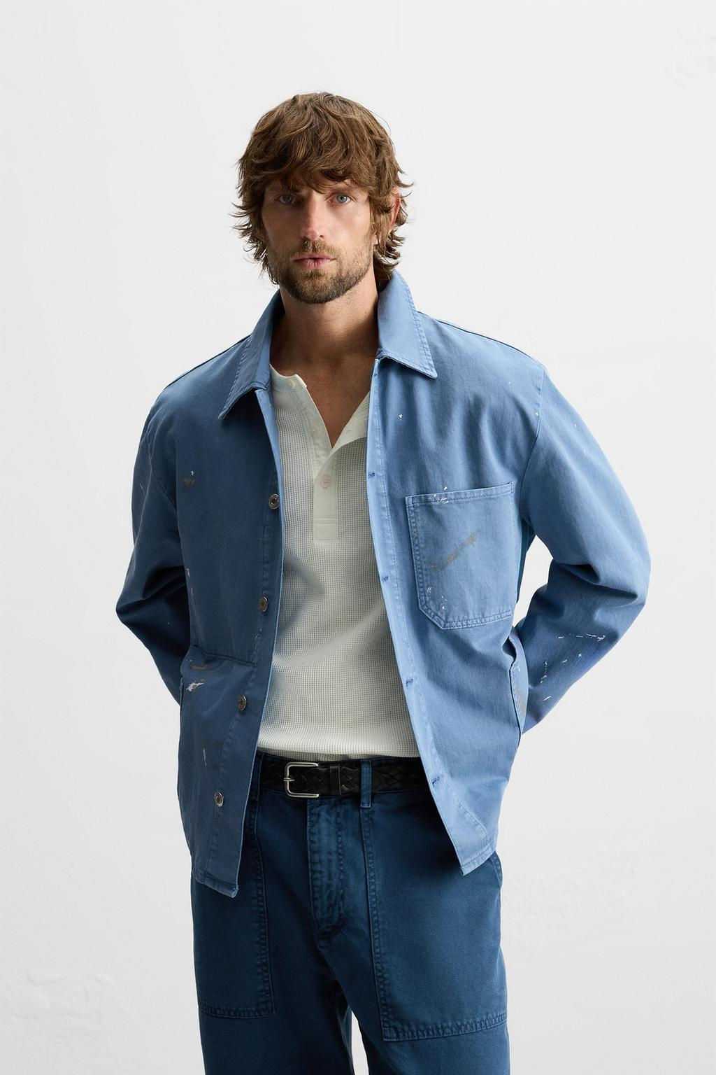 PAINT SPLATTER OVERSHIRT - Zara фото 2