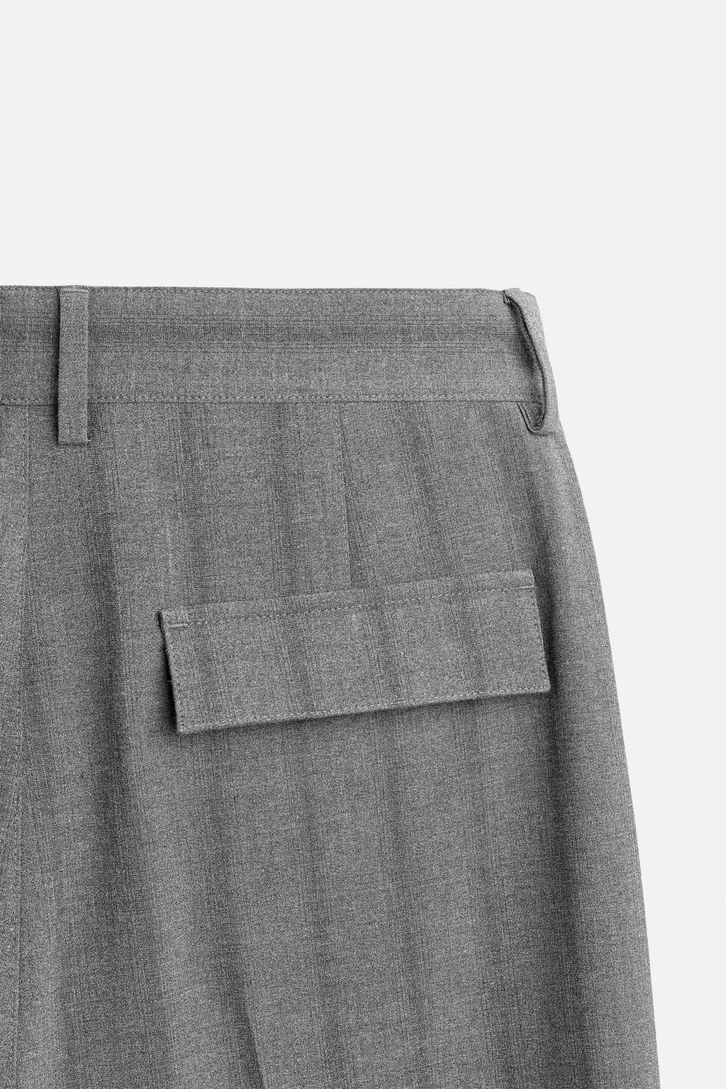 WIDE-FIT PLEATED TROUSERS - Zara фото 9