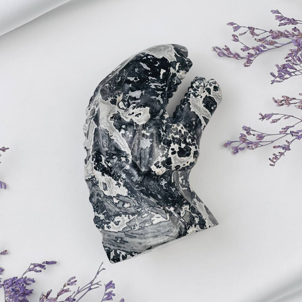 Динозавр Тирэкс резной из Яшмы - Радуга самоцветов фото 3