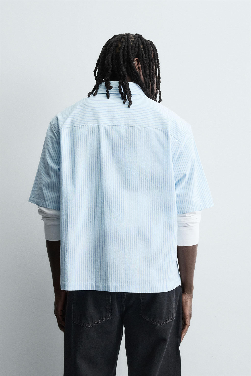 STRIPED EMBROIDERED SHIRT - Zara фото 3