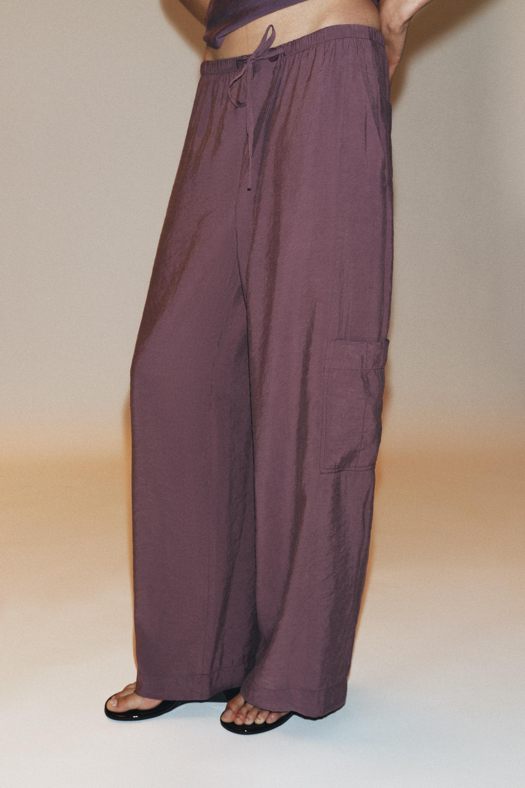 FLOWING CARGO TROUSERS - Zara фото 9