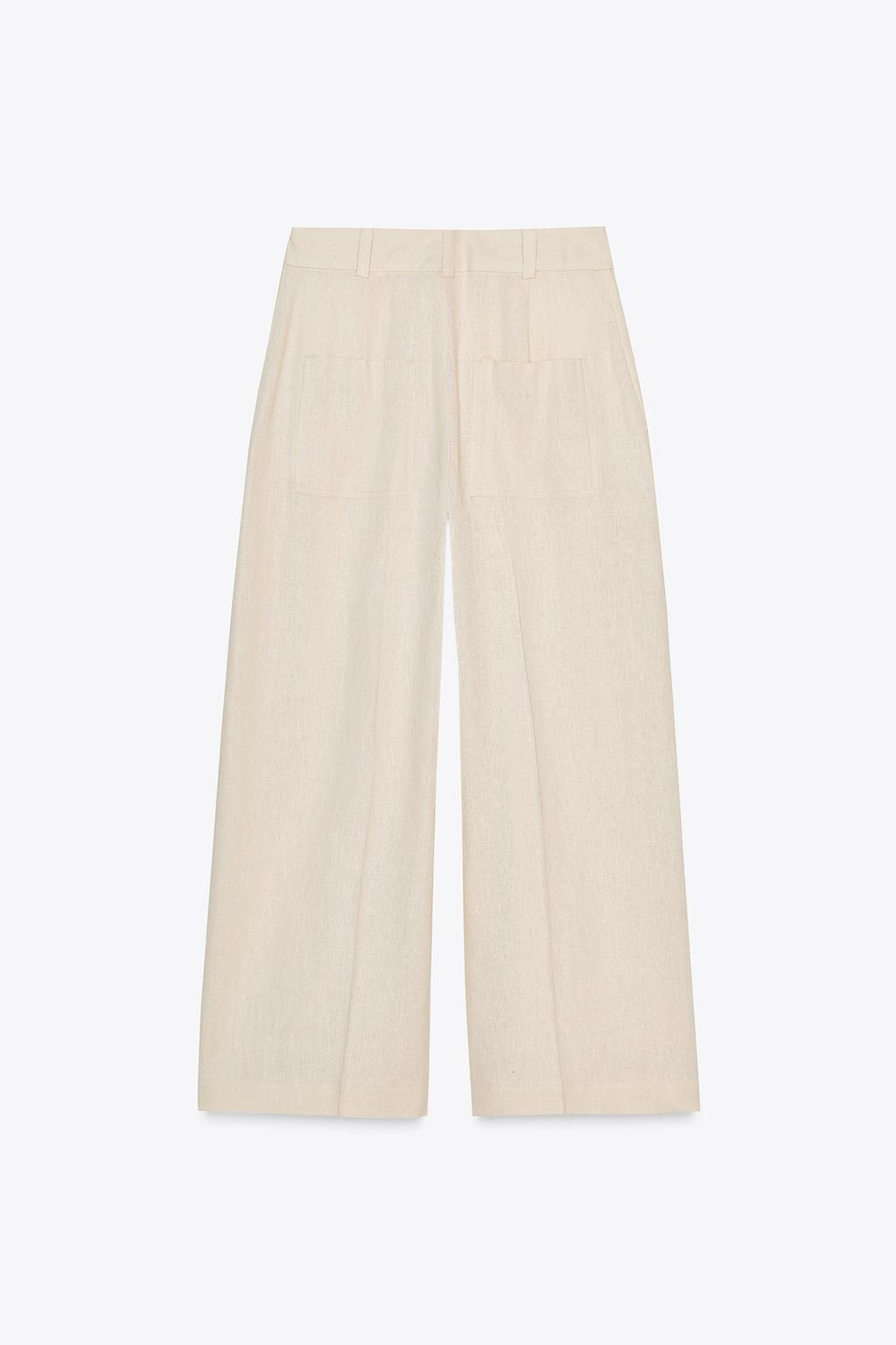 LINEN-BLEND CULOTTES - Zara фото 5