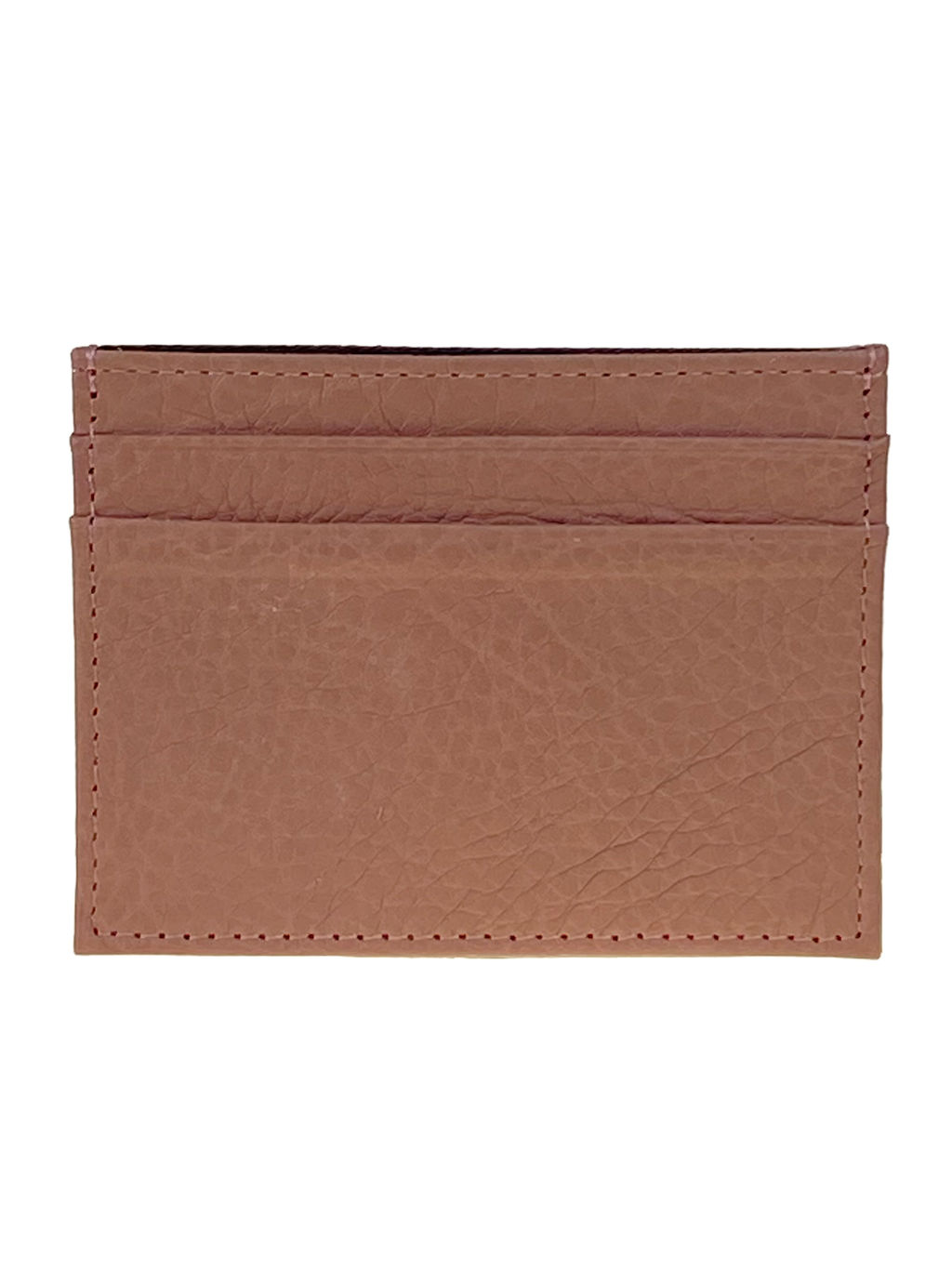 Картхолдер женский из натуральной кожи для пластиковых карт, цвет пудра