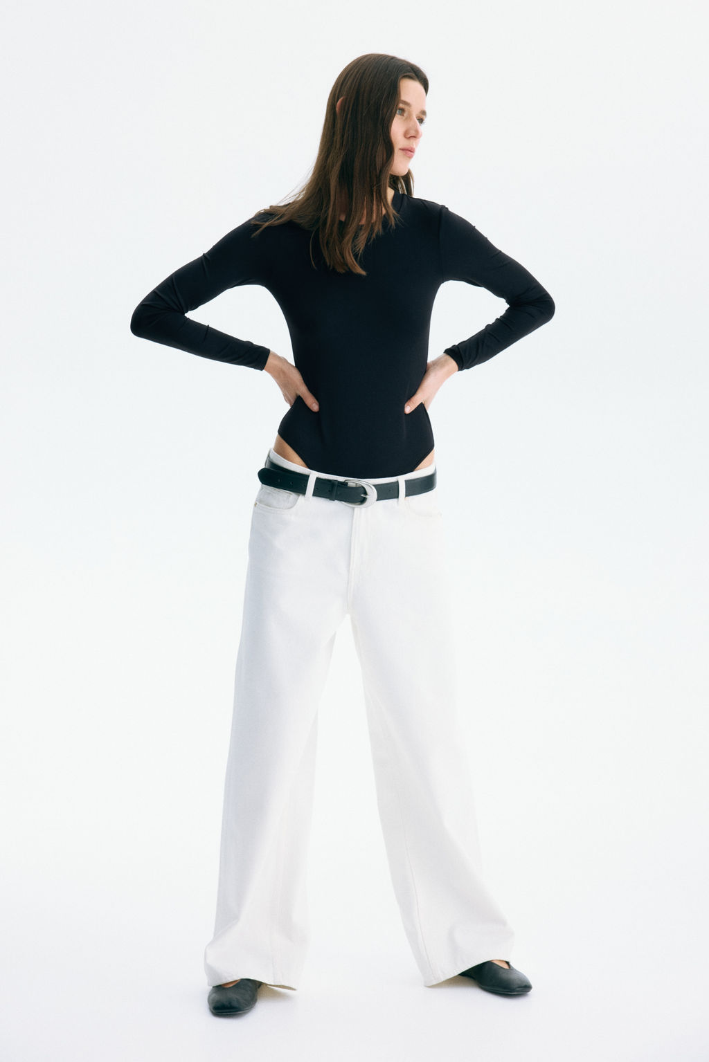 Body de manga larga en microfibra - H&m фото 7