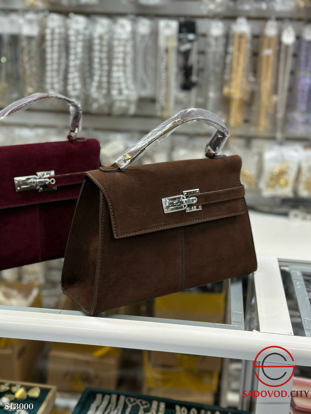 Сумка женская из замши 28*18*10 см - Bruno фото 4