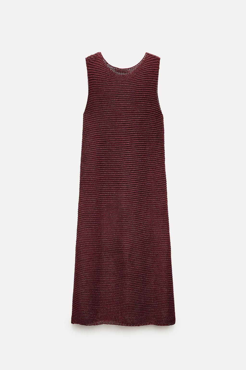 TEXTURED KNIT DRESS - Zara фото 7