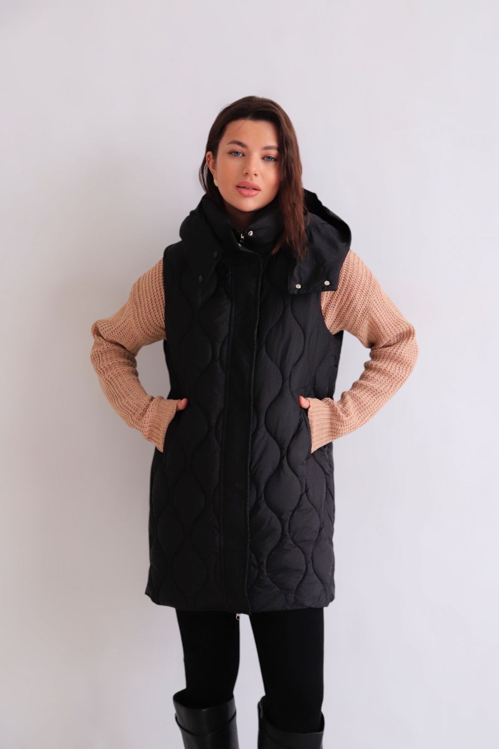 Martichelli Жилет стеганый чёрный  фото 29