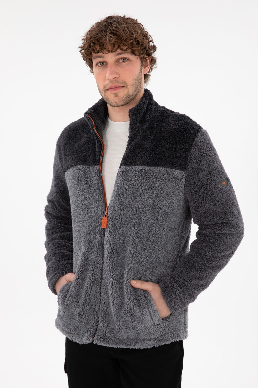 Самский светло -серый вязание кардиган Неожиданная скидка в корзине - U.s. polo assn фото 3