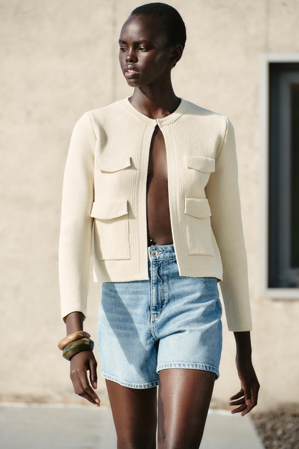 KNIT CARDIGAN WITH POCKETS - Zara фото 2