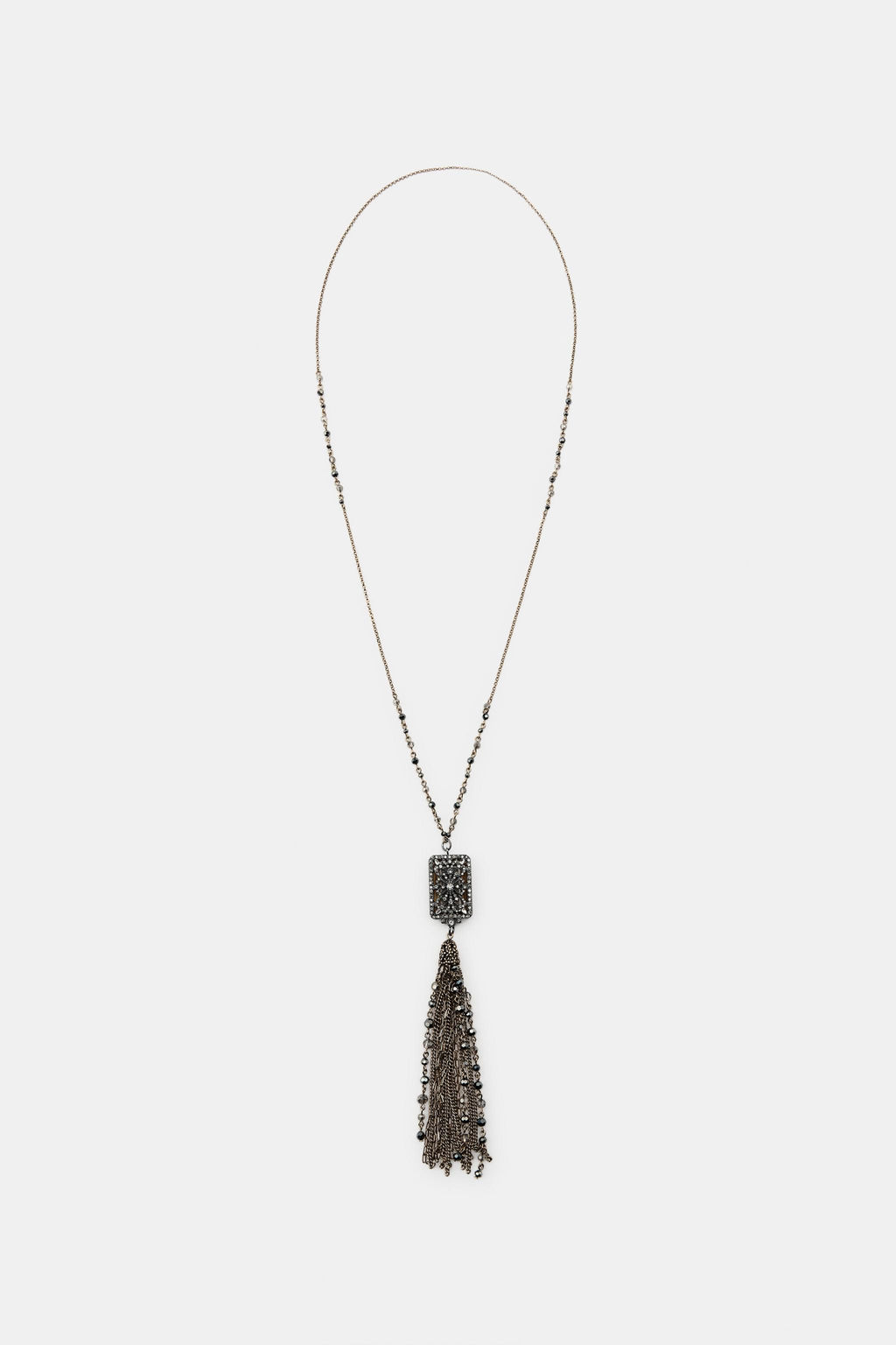 CONTRAST GLITTER DETAIL NECKLACE - Zara фото 3