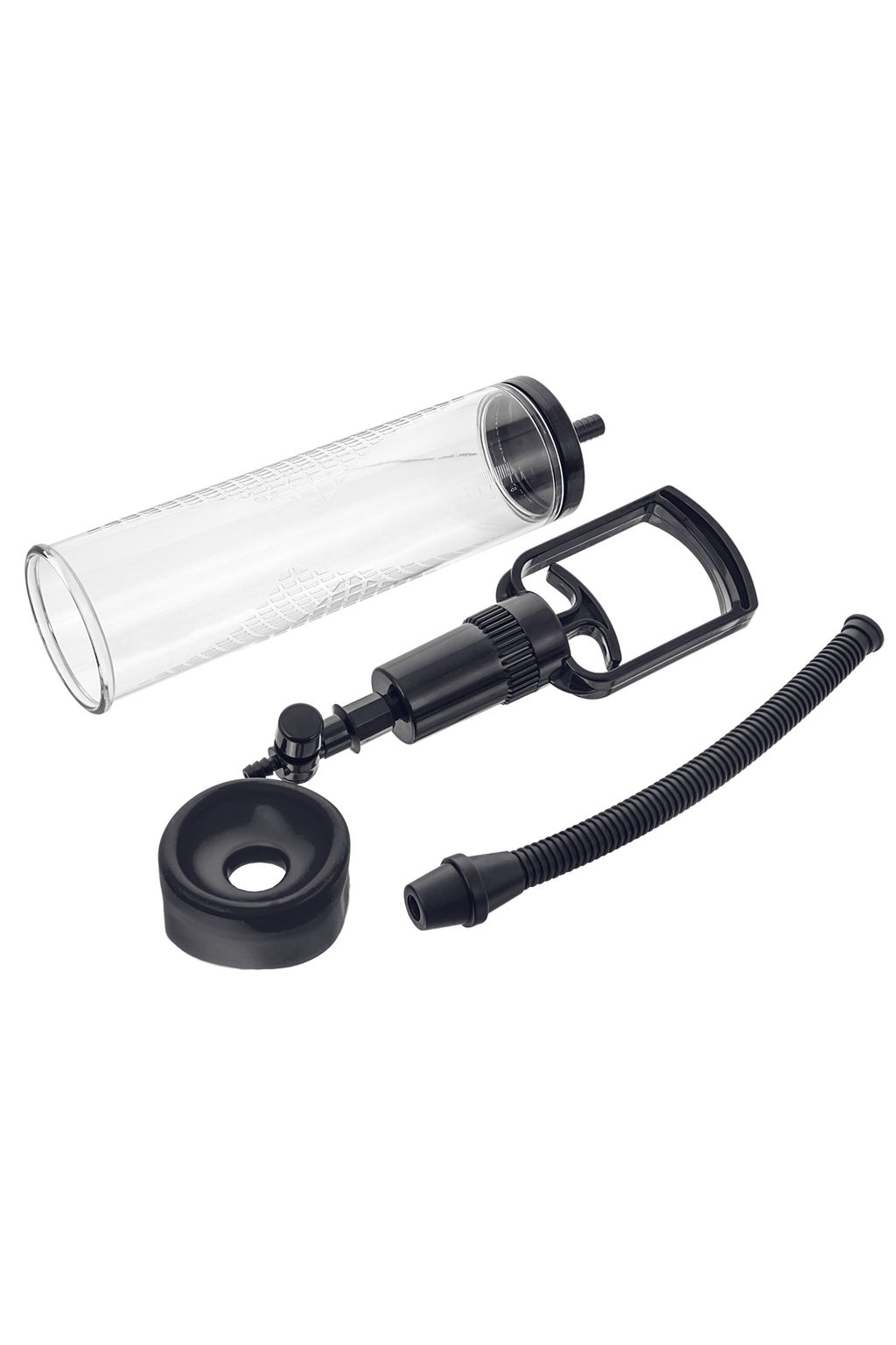 Помпа для пениса Sexus Men Erection, вакуумная, механическая, ABS пластик, черный, 23 см  фото 3