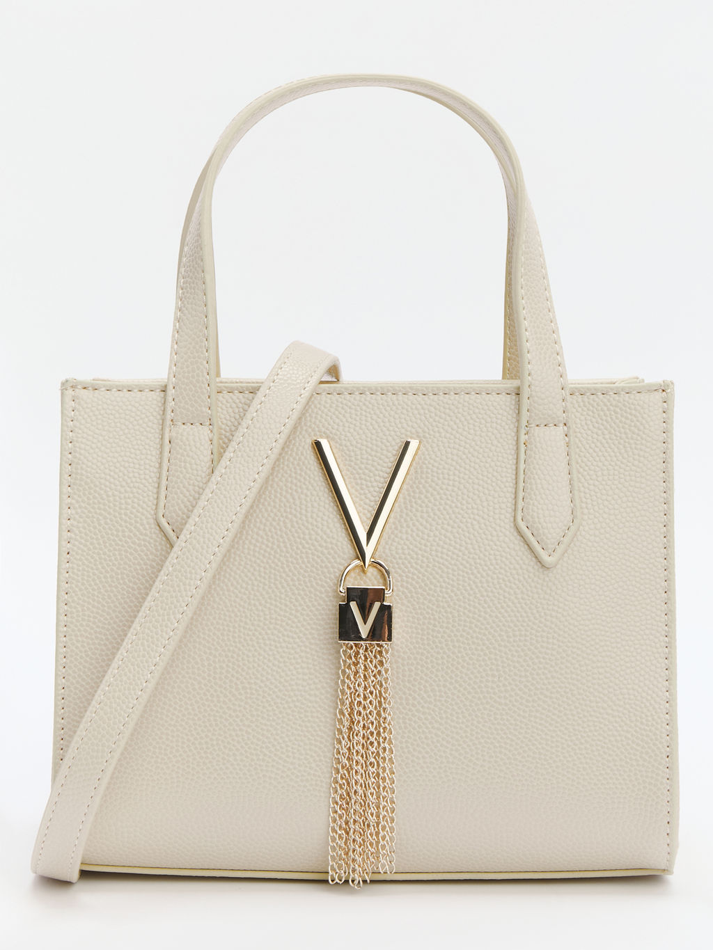 Женская сумка с ручками VALENTINO DIVINA Артикул 4070948, молочно-бежевый фото 2