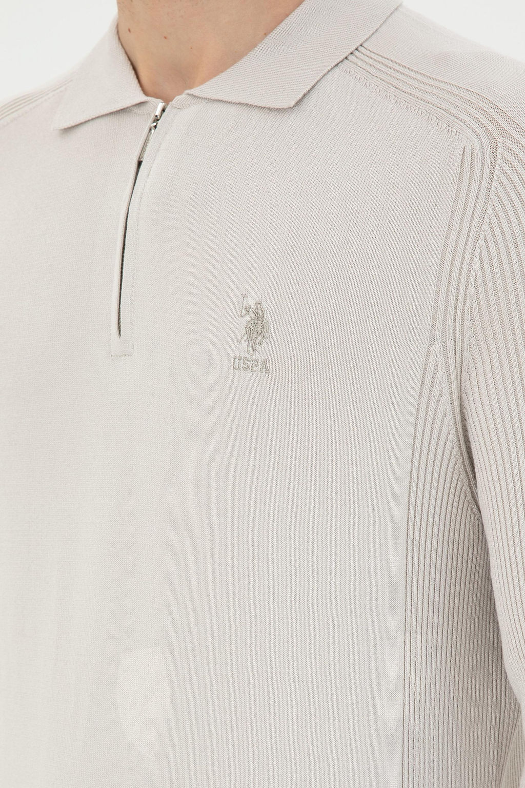 Erkek Krem Kazak - U.s. polo assn фото 7