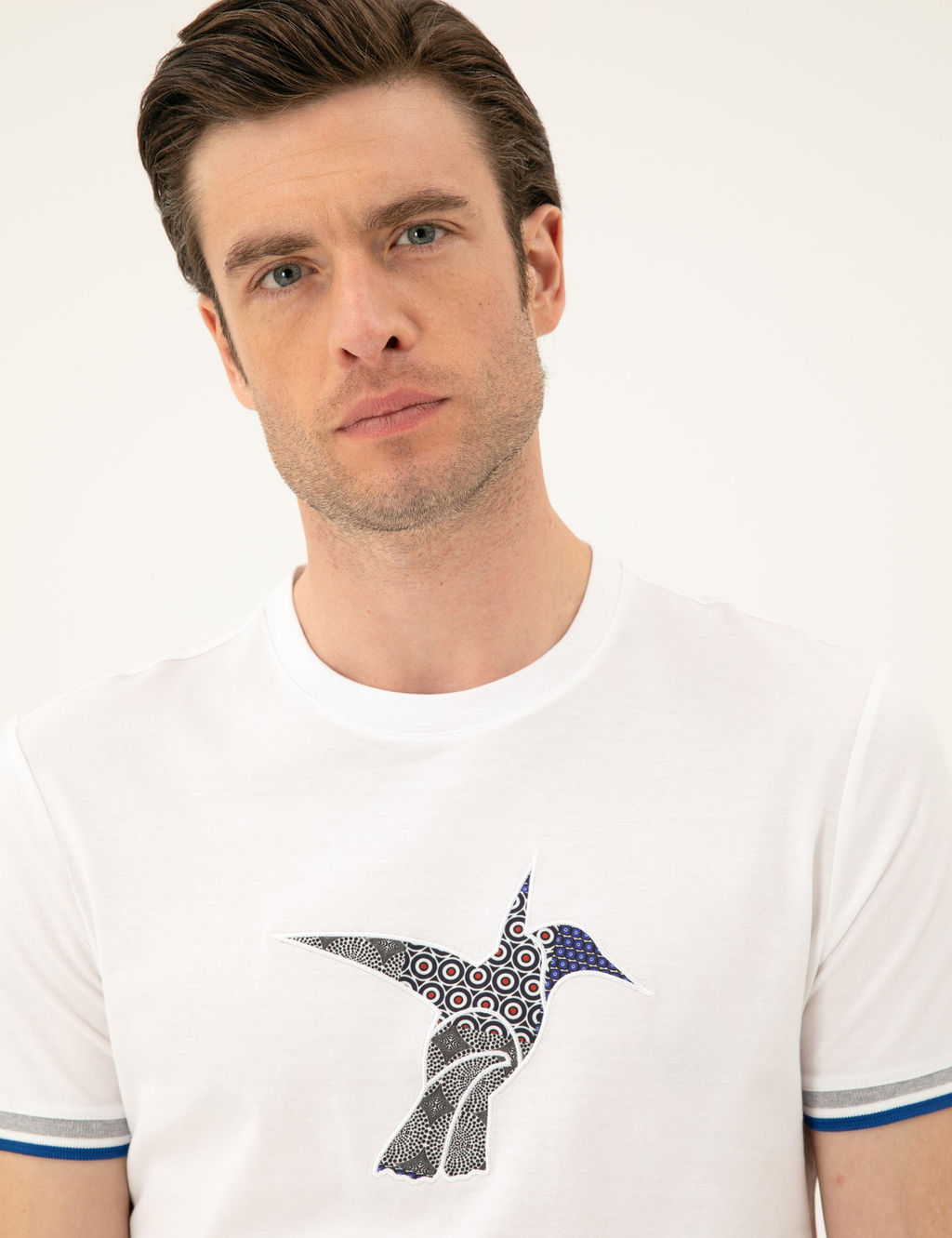 Белая футболка узкого кроя с круглым вырезом - Cacharel фото 2