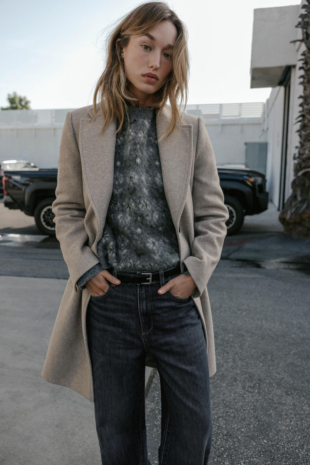 ABRIGO HOMBRERAS SOFT / Tostado - Zara фото 7