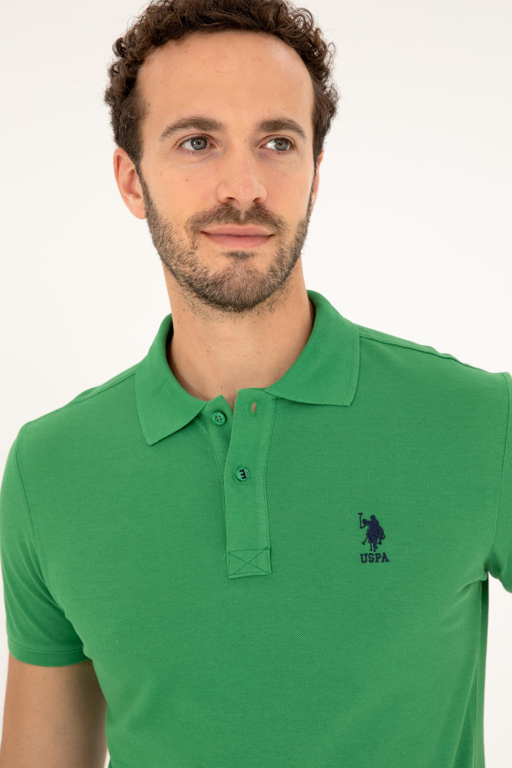 U. S. Polo Assn / Мужская зеленая базовая футболка - U.s. polo assn фото 9