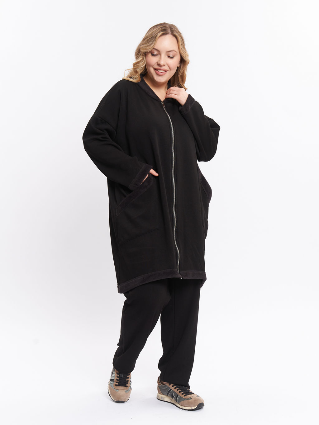 Кардиган на меху ZGA23521BLK01 - Артесса фото 3